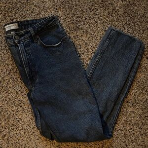 Abercrombie & Fitch Curve Love Skinny High Rise Blue Jeans